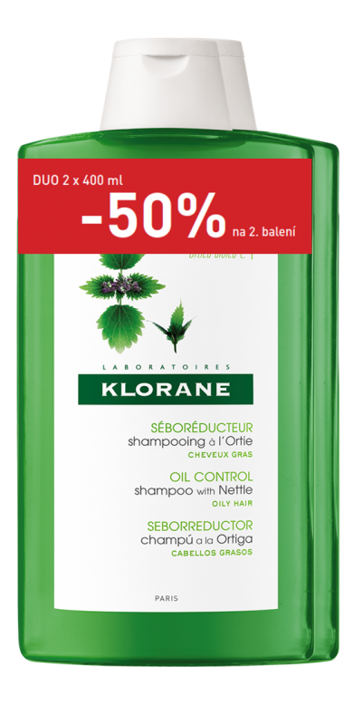 E-shop KLORANE Šampón s BIO žihľavou 2x400ml