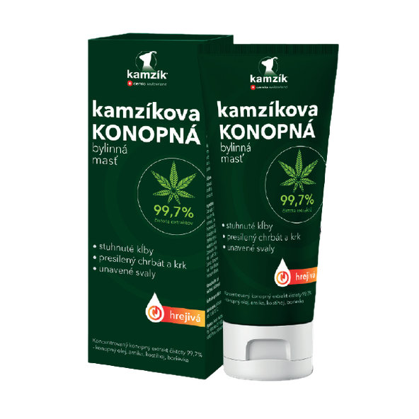 Cemio Kamzíkova konopná masť, hrejivá proti stuhnutým kĺbom 200 ml