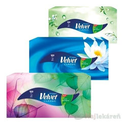 VELVET CLASSIC box papierové vreckovky 2-vrstvové 100ks