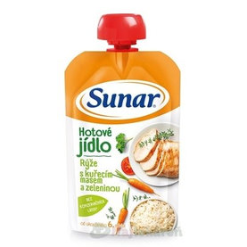 Sunar Hotové jedlo Ryža s kuracím mäsom a zeleninou (od ukonč. 6. mesiaca) 120 g