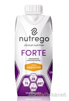E-shop Nutrego FORTE s príchuťou cappuccino, 12x330ml