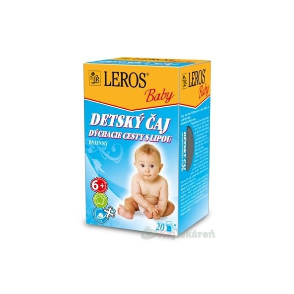 LEROS BABY DETSKÝ ČAJ DÝCHACIE CESTY S LIPOU bylinný 20x2g (40g)