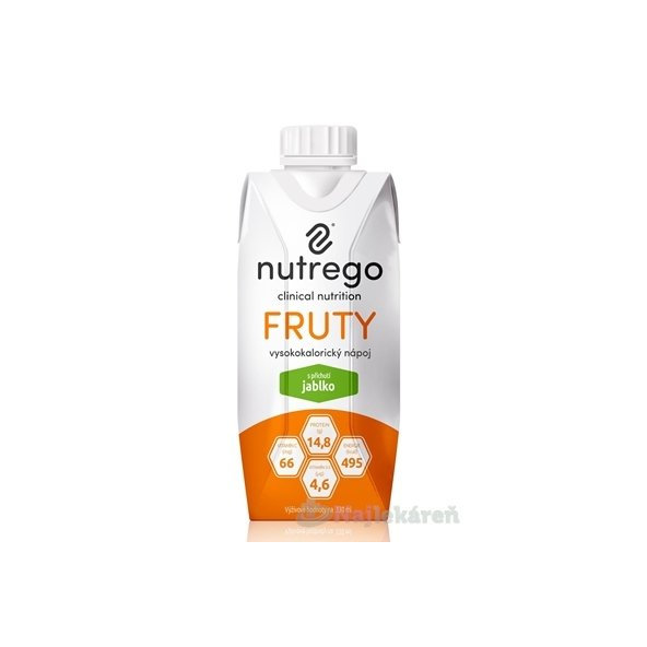 Nutrego FRUTY s príchuťou jablko, 12x330ml