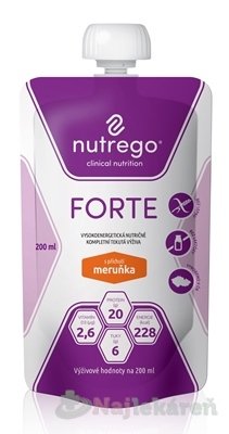 E-shop Nutrego FORTE s príchuťou marhuľa, 12x200ml