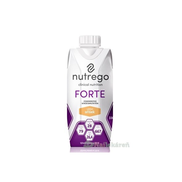 Nutrego FORTE s príchuťou oriešok, 12x330ml