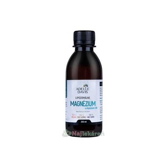 ADELLE DAVIS Lipozomálne MAGNÉZIUM s vitamínom B6 200 ml