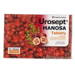 Dr. Müller UROSEPT MANOSA na močové cesty 20 tabliet