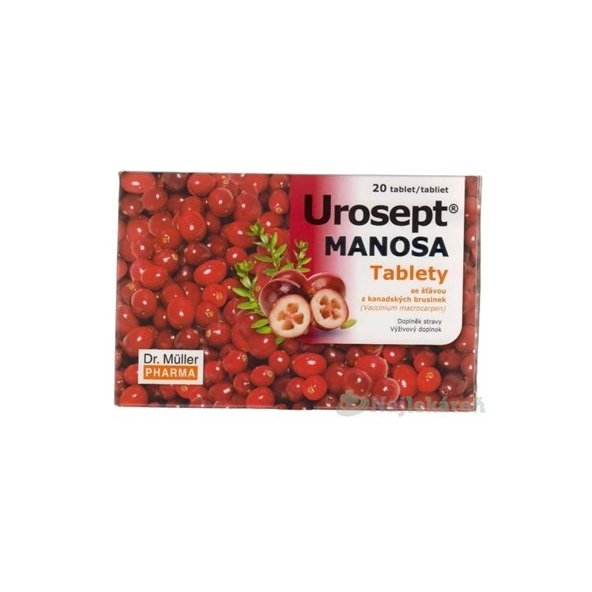 Dr. Müller UROSEPT MANOSA na močové cesty 20 tabliet