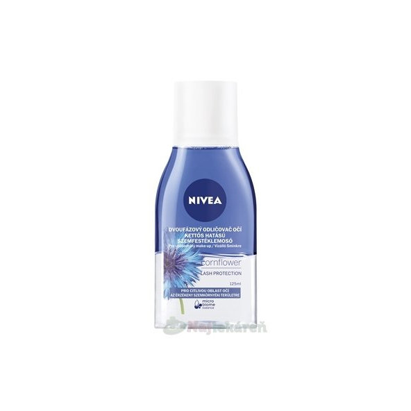 NIVEA Dvojfázový ODLIČOVAČ očí Cornflower pre citlivú oblasť očných partií 125 ml