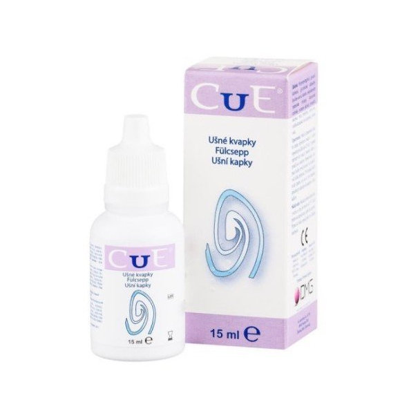CUE ušné kvapky liečba vonkajšieho zvukovodu 15 ml