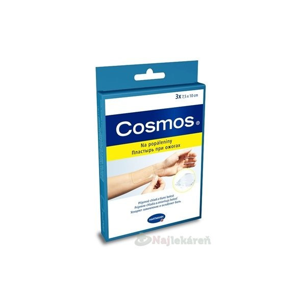 COSMOS Na popáleniny náplasti (7,5x10cm) 3ks