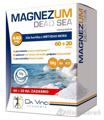 E-shop MAGNEZUM DEAD SEA - DA VINCI, tbl 60+20 zadarmo (80 ks)