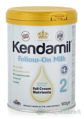 E-shop KENDAMIL 2 následné dojčenské mlieko s DHA (6 - 12 mesiacov) 900 g