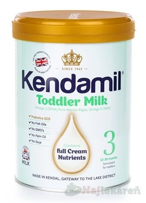 E-shop KENDAMIL 3 pokračujúce dojčenské mlieko 12-36M 900g
