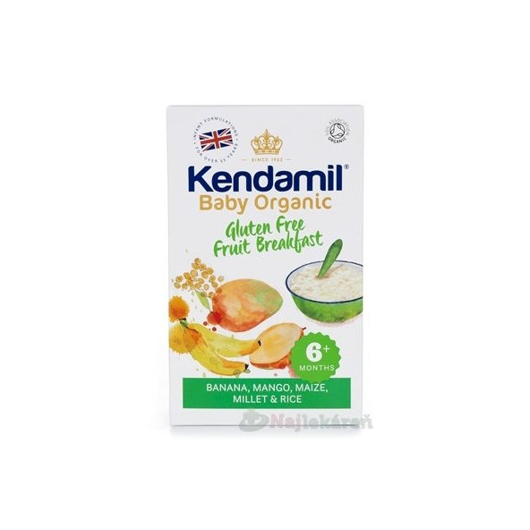 KENDAMIL Organic ovocná kaša banán,mango, 150g
