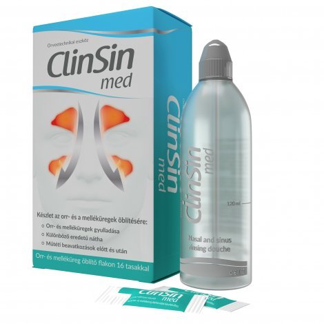 E-shop CLIN SIN med + irigator sada na výplach nosa, vrecúška 16 ks