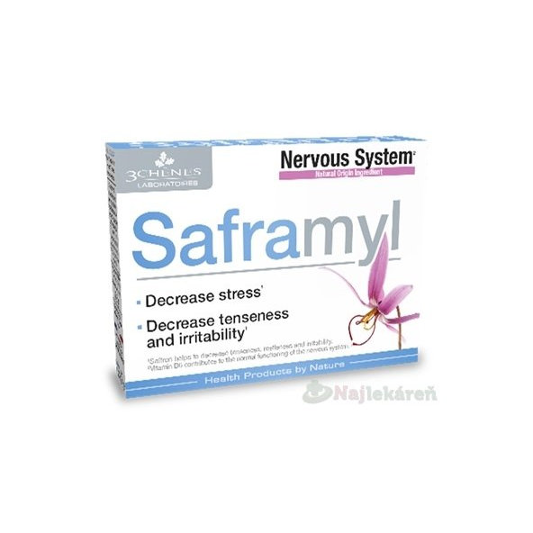 Saframyl na stres, nervozita a podráždenie 15 tabliet