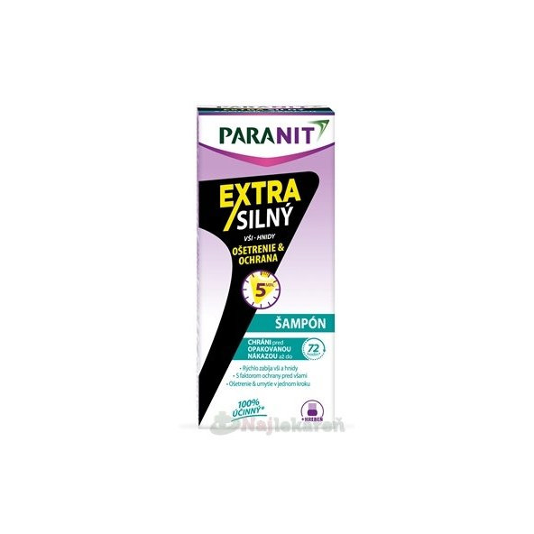 PARANIT EXTRA SILNÝ ŠAMPÓN 100ml + hrebeň