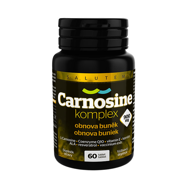 SALUTEM Carnosine komplex 900 mg na obnovu buniek, 60 tbl