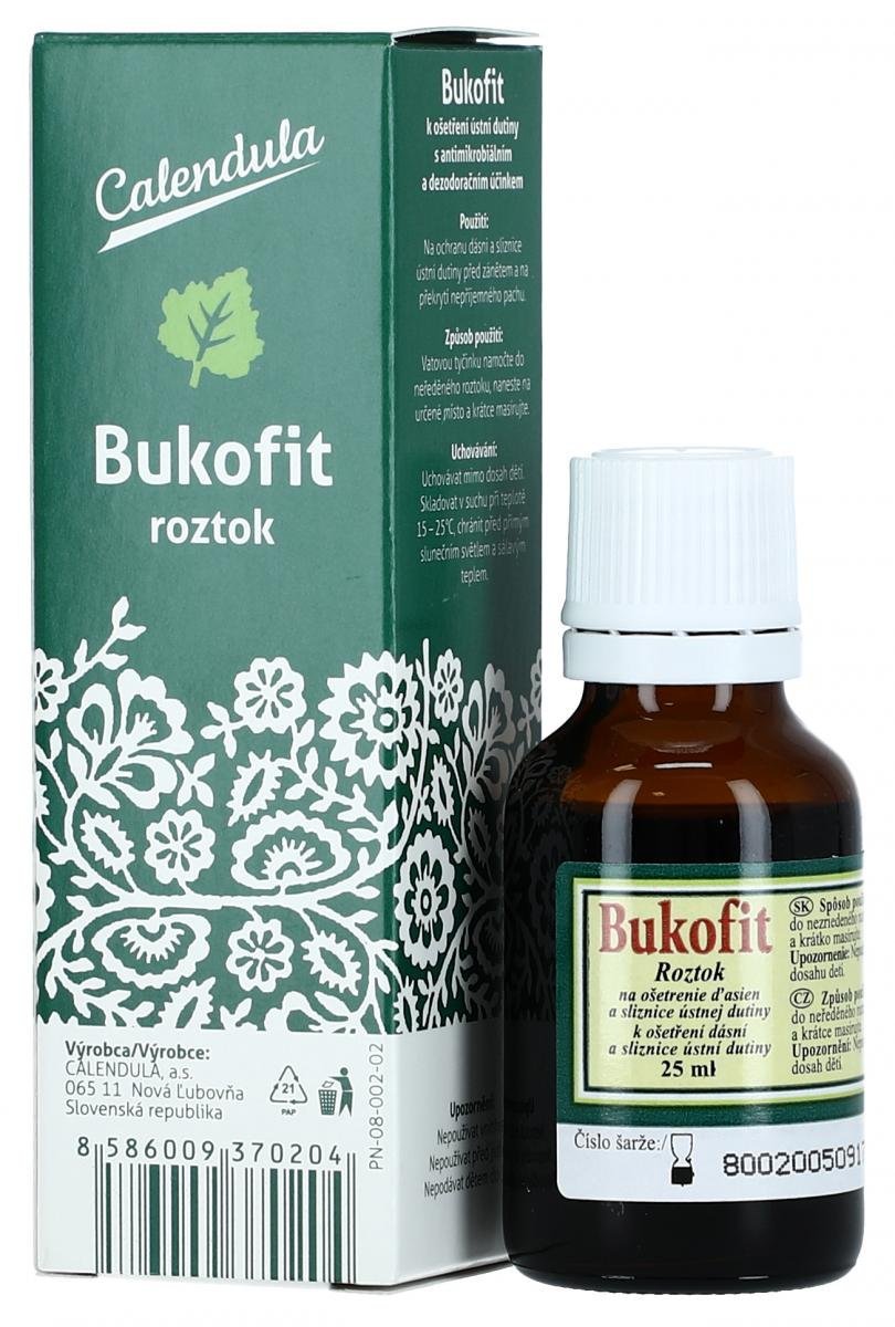 E-shop Bukofit roztok na ošetrenie ďasien 25 ml