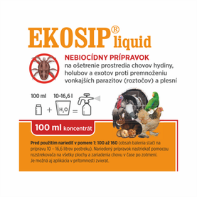 Ekosip liquid - roztok proti roztočom pre zvieratá 100ml