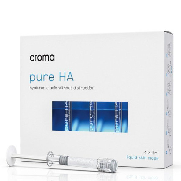 Croma PURE HA 1,8% Pleťová maska s kyselinou hyalurónovou 4x1 ml