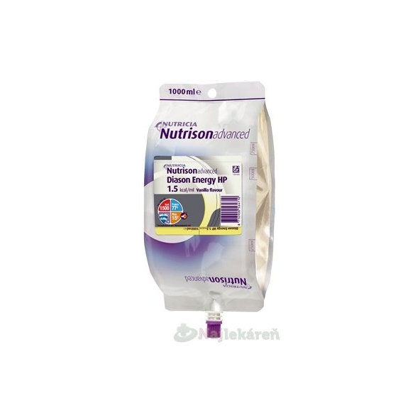 Nutrison advanced Diason Energy HP, s vanilkovou príchuťou, 8x1000ml