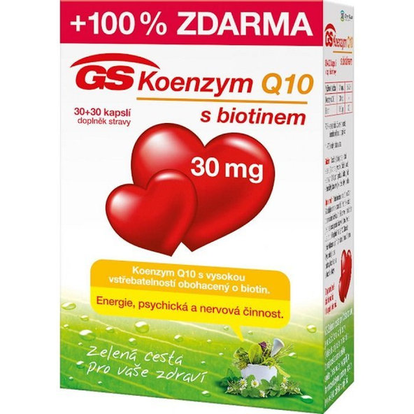 GS Koenzým Q10 30mg 30+30cps