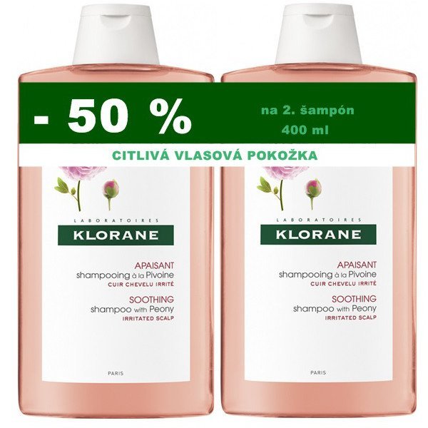 E-shop KLORANE Šampón s BIO pivóniou 2x400ml