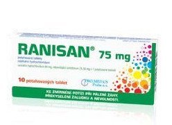 E-shop RANISAN na úľavu od pálenia záhy 75 mg 10 tbl