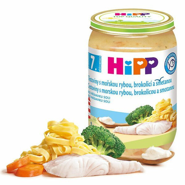 HiPP príkrm Tagliatelle s morskou rybou a brokolicou 220 g