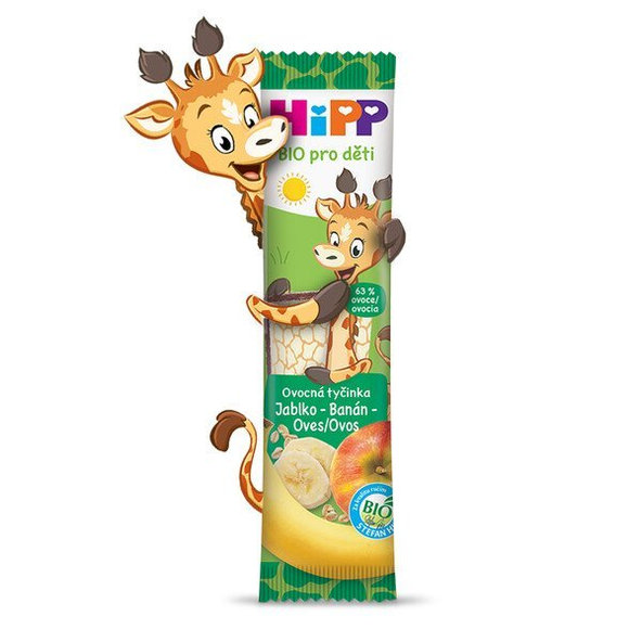 HiPP BIO Ovocná tyčinka Jablko-Banán-Ovos 1x23g