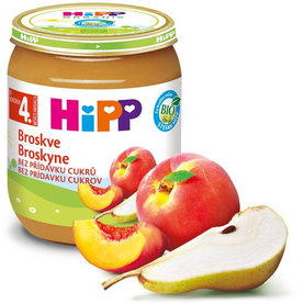 HiPP Príkrm ovocný broskyne 125g