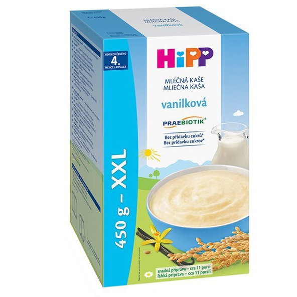 HiPP Mliečna kaša PRAEBIOTIK viaczrnná so slivkami 450g