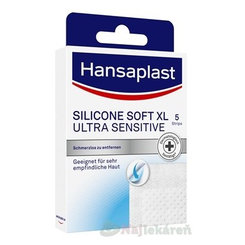 Hansaplast SILICONE SOFT XL ULTRA SENSITIVE náplasť 5ks