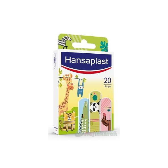 Hansaplast ZVIERATKÁ náplasť detská, stripy 20ks