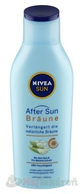 E-shop NIVEA SUN Mlieko po opaľovaní Bronze aloe vera a pro melanín extrakt 200 ml