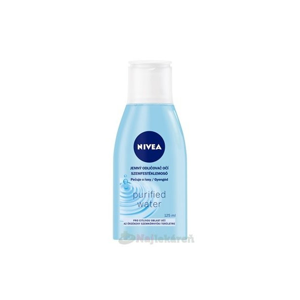 NIVEA Jemný ODLIČOVAČ očí Purified water pre citlivú oblasť očných partií 125 ml