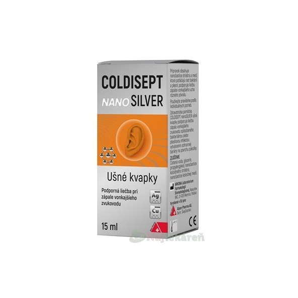 COLDISEPT nanoSILVER ušné kvapky 15 ml