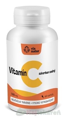 E-shop Via natur Vitamín C askorban sodný 500 mg