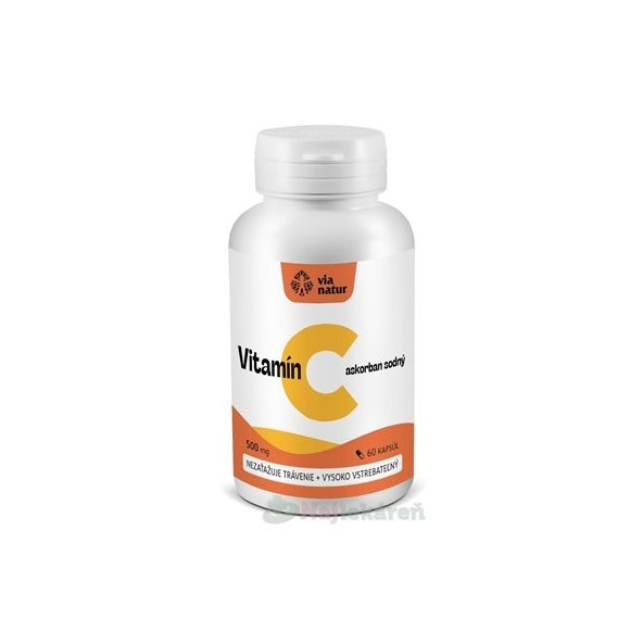 Via natur Vitamín C askorban sodný 500 mg