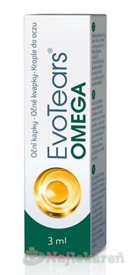 E-shop EvoTears Omega pri liečbe suchých a podráždených očí a očných viečok 3 ml