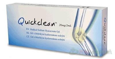 E-shop Quickclean 20 mg/2 ml gél s hyaluronátom sodným na osteoartrózy kĺbov 2 ml