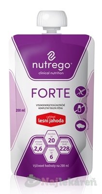 E-shop Nutrego FORTE s príchuťou lesná jahoda, 12x200ml