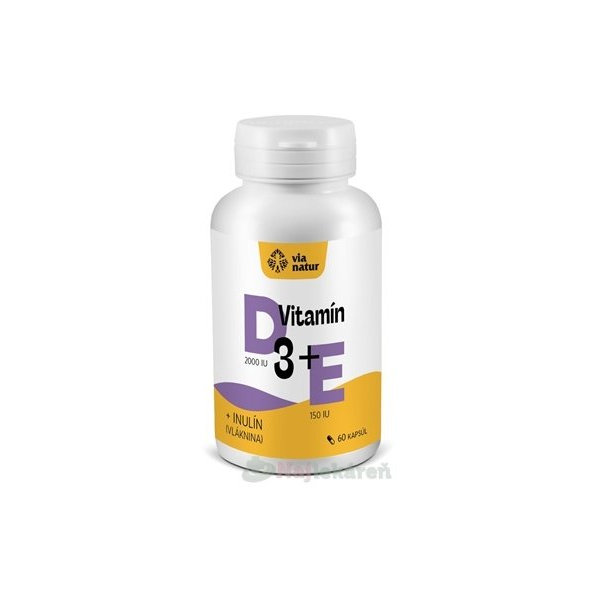 Via natur Vitamín D3+E+Inulín