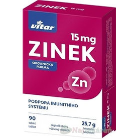 VITAR Zinok 15 mg 90 tabliet