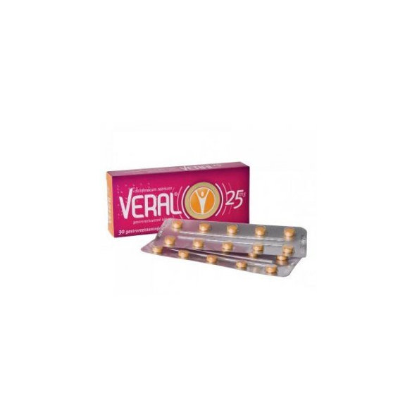 VERAL 25 mg na bolesť a zápal 30 tabliet
