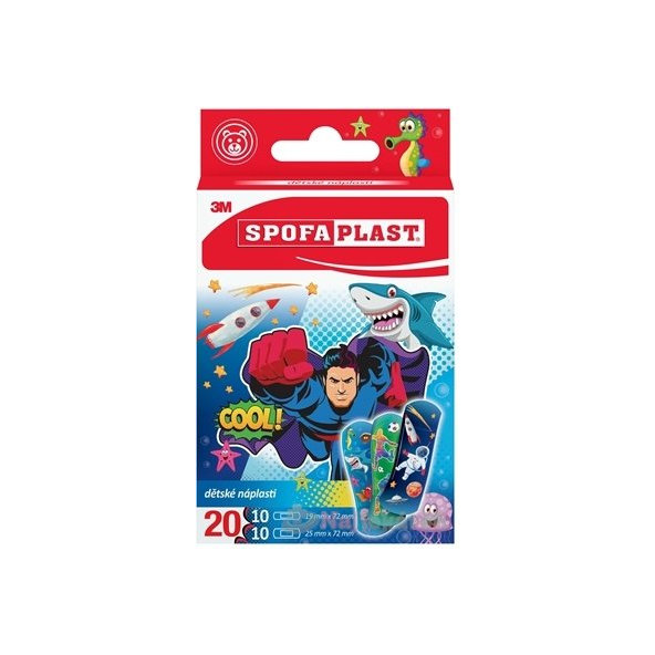 3M SPOFAPLAST č.118 Detské náplasti 2 veľkosti, chlapčenský motív 20ks