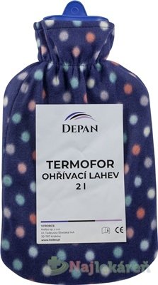 E-shop DEPAN Termofor ohrievacia fľaša s pleteným obalom 1 ks