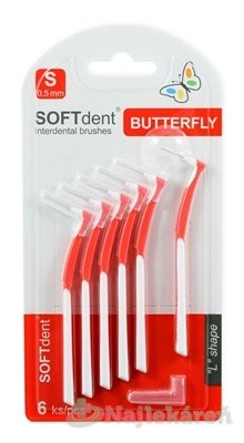 E-shop Medzizubné kefky SOFTdent Butterfly S 0,5 mm